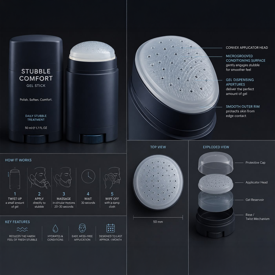 Stubble Suede™ | Micro-Buffer & Gel System